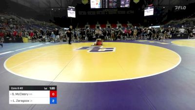 130 lbs Cons 8 #2 - Saige McCleery, WA vs Lauren Zaragoza, CA