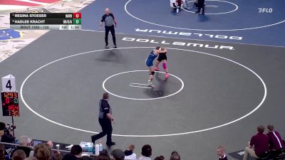 130 lbs Semifinal - Regina Stoeser, Harrisburg vs Hadlee Kracht, Bon Homme/Scotland/Avon