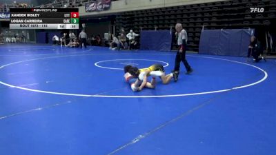 115 lbs Consi Of 8 #1 - Xander Insley, Littlestown vs Logan Carreira, Care Vincent