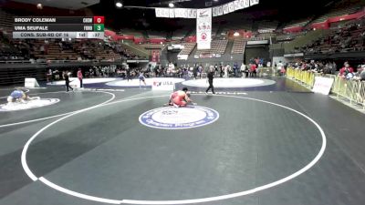 165 lbs Cons. Sub-rd Of 16 - Uma Seufale, Four Horsemen vs Brody Coleman, Calabasas High School Wrestling