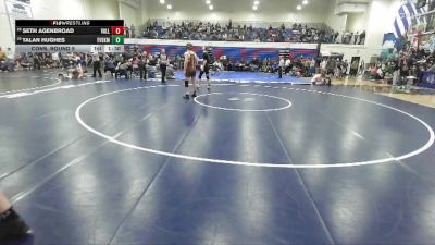 157 lbs Cons. Round 5 - Talan Hughes, East Valley (Spokane) vs Seth Agenbroad, Vallivue