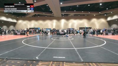 135 lbs 5th Place Match - Layla Ortiz, Crash Girls Wrestling Club vs Kaydn Hansen, USA Wrestling Maine