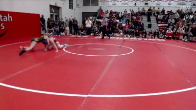 125 lbs Semifinal - Kaylea Mortensen, Pinedale vs Preslee Thacker, Altamont