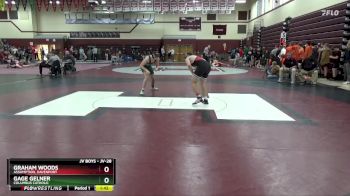 JV-28 lbs Semifinal - Graham Woods, Assumption, Davenport vs Gage Gelner, Columbus Catholic