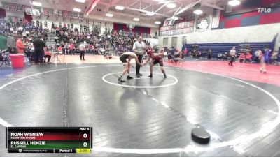 144 lbs Champ. Round 1 - Noah Wisniew, Mountain Empire vs Russell Henzie, El Capitan