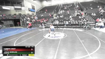 178 lbs Cons. Round 3 - Josias Barajas, Ridgeline vs Corbyn West, Layton