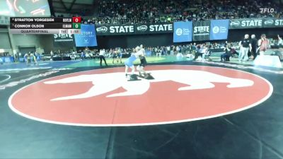 Boys 1A 106 lbs Quarterfinal - Connor Olson, Elma vs Stratton Yorgesen, Royal