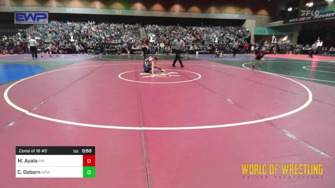 85 lbs Consi Of 16 #2 - Manny Ayala, Red Wave Wrestling vs Caleb Osborn ...