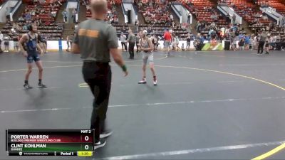 80 lbs Quarterfinal - Porter Warren, Bulldog Premier Wrestling Club vs Clint Kohlman, Dundee