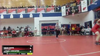 175 lbs Champ. Round 1 - Aidan White, Crown Point vs Latrail Lancaster, Calumet