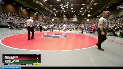 Champ. Round 1 - Cody Dyches, North Sanpete vs Brody Leavitt, Canyon View