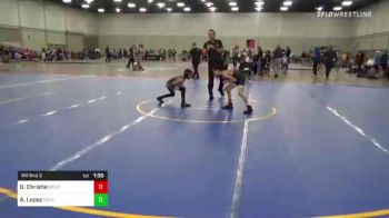 67 lbs Rr Rnd 3 - David Christie, Brushy Wrestling Club vs Andres Lopez, Nm Gold