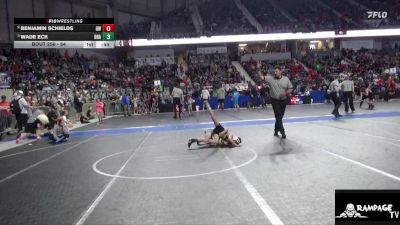 64 lbs Semifinal - Wade Eck, Brawlers vs Benjamin Schields, Goodland WC