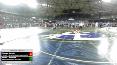 100 lbs 7th Place Match - Charlee Saddler, Franklin Pierce Cardinal Wrestling Club vs Naomi L Pedraza, Victory Wrestling-Central WA