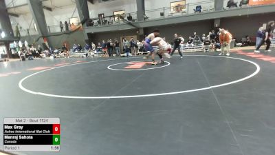 285 lbs Champ. Round 2 - Max Gray, Askeo International Mat Club vs Manraj Sahota, Canada