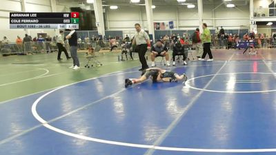 56 lbs Round Of 16 - Abraham Lee, New England Gold WC vs Cole Ferraro, Overcomer TC