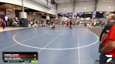 132 lbs Semifinal - Refugio Salgado, Austin Texas Wrestling Club vs Gabriel Bower, Amped Wrestling Club