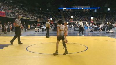 65 lbs Round Of 16 - Graham Dyson, North Pocono vs Tripp Miller, Leechburg