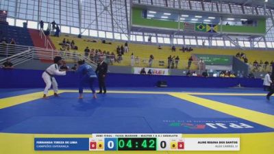 ALINE REGINA DOS SANTOS vs FERNANDA TEREZA DE LIMA 2026 FPJJ Campeonato Paulista
