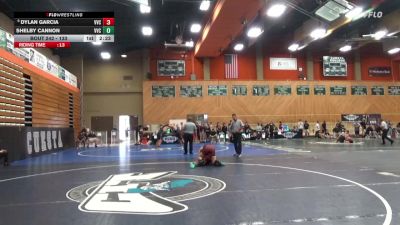 133 lbs Cons. Semi - Dylan Garcia, Victor Valley College vs Shelby Cannon, Victor Valley College