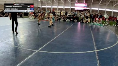 120 lbs Cons. Round 4 - Cameron McDonald, Arizona vs Mason Miracle, Oregon