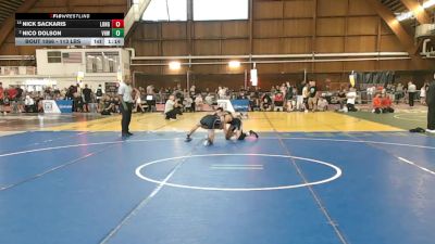 113 lbs Round Of 16 - Nico Dolson, Vhw vs Nick Sackaris, Long Beach High School