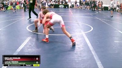 100 lbs Cons. Round 2 - Lucas Medina, Arlington Cardinals Wrestling vs Declan Mohler, 3F Wrestling