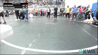 64 lbs Round Of 16 - Luke Brooks, Grover Rains Wrestling Club vs Louis Littleton, Collinsville Cardinal Youth Wrestling