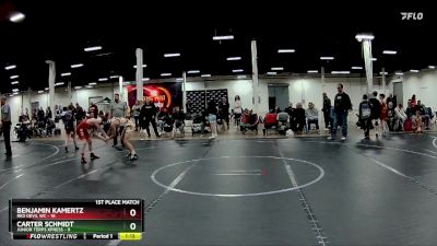 92 lbs Placement (4 Team) - Carter Schmidt, Junior Terps Xpress vs Benjamin Kamertz, Red Devil WC