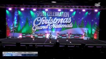 SPARKz - Sapphire [2025 L1.1 Mini - PREP - D2 - Small] 2025 Spirit Celebration Christmas Grand Nationals
