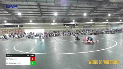 73 lbs Round Of 32 - Bristol Pope, Bulldawg Wrestling Club vs Genesis Anderson, Dakota Boyz Wrestling Club