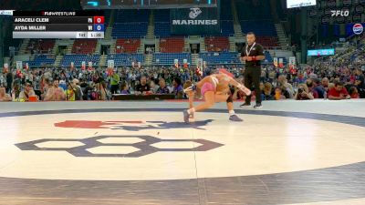 100 lbs Cons. Rd Of 32 - Araceli Clem, PA vs Ayda Miller, WI