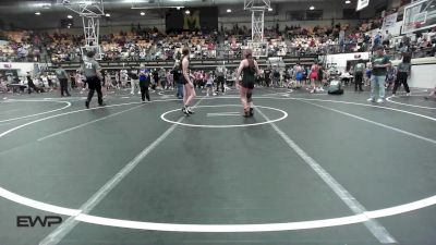 110 lbs Consi Of 4 - Kye Barnes, Sallisaw Takedown Club vs Bella Mcmanus, Henryetta Knights Wrestling Club