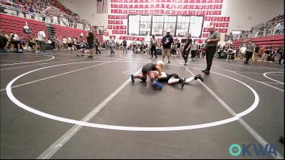 64 lbs Round Of 16 - Ashton Edie, Mustang Bronco Wrestling Club vs Cayson Chappell, Shelton Wrestling Academy