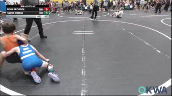 55 lbs Quarterfinal - Penn Brorsen, Cowboy Wrestling Club vs Hayes Young, Huskey Wrestling Club