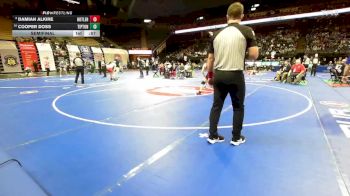 144 Class 1 lbs Semifinal - Damian Alkire, Butler vs Cooper Doss, Tipton