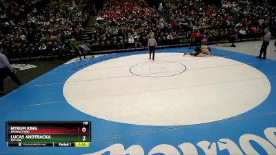 190 lbs 3rd Place Match - Hyrum King, Spanish Fork vs Lucas Andtbacka, Skyline