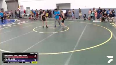 97 lbs Round 3 - Caleb Aube, Juneau Youth Wrestling Club Inc. vs Maxwell Shellabarger, Dillingham Wolverine Wrestling Club