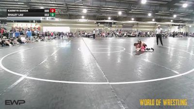 90 lbs Quarterfinal - Karmyn Banda, Banda's Wrestling Academy vs Shaley Lau, Golden Backs MRTC
