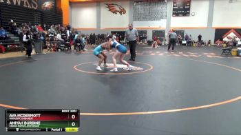 120 lbs Quarterfinal - Amiyah Burdine, Cedar Rapids Jefferson vs Ava McDermott, Wahlert, Dubuque