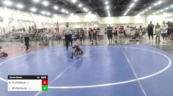 50 lbs Consolation - Noah Archibeque, Top Rank vs Lincoln Whittenburg, Ceres Pups WC