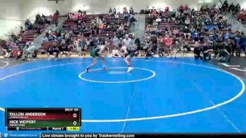 132 lbs Champ. Round 2 - Tallon Anderson, Lander Valley vs Nick Weipert, Green River