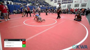 84 lbs Quarterfinal - Everette Coalson, Weatherford Youth Wrestling vs Jax Mitchell, Piedmont