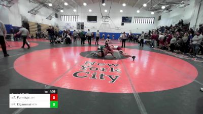 138 lbs Consi Of 16 #2 - Anthony Formica, Curtis-PSAL vs Ramez Elgammal, New Utrecht-PSAL