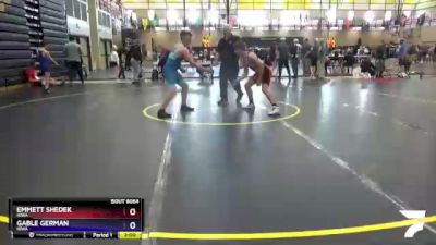 165 lbs Cons. Semi - Gable German, Iowa vs Emmett Shedek, Iowa