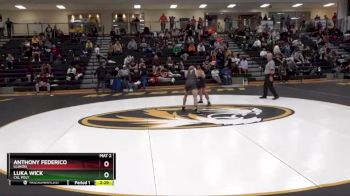 157 lbs 5th Place Match - Anthony Federico, Illinois vs Luka Wick, Cal Poly