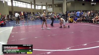 113 lbs Cons. Round 1 - Matthew Kowitski, Ponte Vedra Wrestling vs Charles Richard, Wolf Pack Wrestling Club