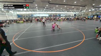 120 lbs Cons. Round 2 - Wyatt Feltgen, Unattached vs Jace Kimling, Unattached