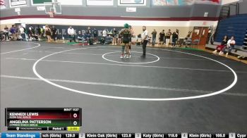 138 lbs Quarterfinal - Kennedi Lewis, Klein Oak (Girls) vs Angelina Patterson, Cypress Ranch (Girls)