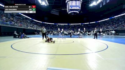 55 lbs Pigtails - Joel Van Slyke, Mt Lebanon vs Leo DAulerio, Springfield Delco